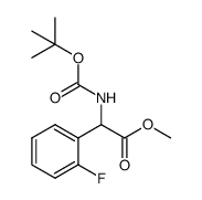 methyl 2-((tert-butoxycarbonyl)amino)-2-(2-fluorophenyl)acetate Structure