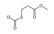 3-[(Chlorocarbonyl)thio]propanoic acid methyl ester Structure