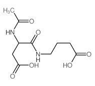 Butanoic acid,3-(acetylamino)-4-[(3-carboxypropyl)amino]-4-oxo-, (S)- (9CI) Structure