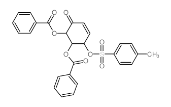 2-Cyclohexen-1-one,5,6-bis(benzoyloxy)-4-[[(4-methylphenyl)sulfonyl]oxy]-, [4S-(4a,5b,6a)]- (9CI)结构式
