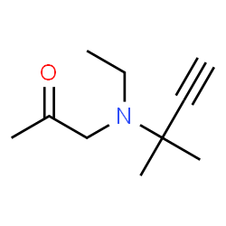 2-Propanone,1-[(1,1-dimethyl-2-propynyl)ethylamino]-(9CI) structure
