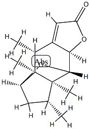 (4R)-4,4a,5,6,7,7a,8,8aβ-Octahydro-4,4aβ,7β,7aβ-tetramethyl-5α,8α-epoxy-2H-indeno[5,6-b]furan-2-one结构式