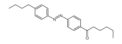 1-[4-[(4-butylphenyl)diazenyl]phenyl]hexan-1-one Structure