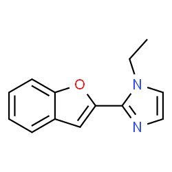 1H-Imidazole,2-(2-benzofuranyl)-1-ethyl-(9CI) structure