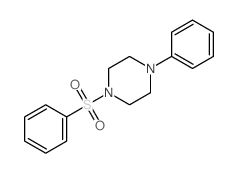 1-(benzenesulfonyl)-4-phenyl-piperazine Structure