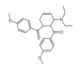 (3-(diethylamino)cyclohex-4-ene-1,2-diyl)bis((4-methoxyphenyl)methanone)结构式