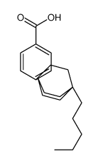 4-(1-pentyl-4-bicyclo[2.2.2]octanyl)benzoic acid Structure