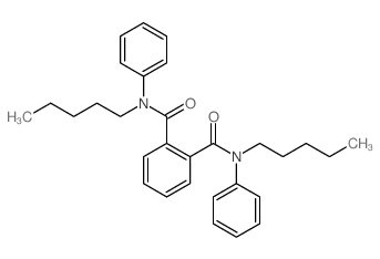 N,N-dipentyl-N,N-diphenyl-benzene-1,2-dicarboxamide结构式