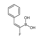 [(E)-1-fluoro-2-phenylethenyl]boronic acid结构式