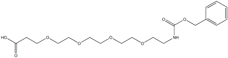 Cbz-NH-PEG4-C2-acid结构式