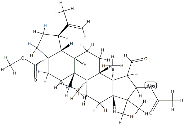 3-(Acetyloxy)-2-formyl-A(1)-norlup-20(29)-en-28-oic acid methyl ester structure