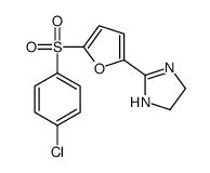 1H-Imidazole, 4,5-dihydro-2-(5-((4-chlorophenyl)sulfonyl)-2-furanyl)-结构式