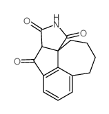 8,9,10,11-Tetrahydro-1H-benzo(3,4)azuleno(1,8a-c)pyrrole-1,3,4(2H,3aH)-trione Structure
