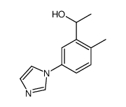 Benzenemethanol, 5-(1H-imidazol-1-yl)-alpha,2-dimethyl- (9CI) Structure