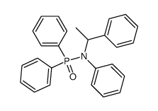 N,P,P-triphenyl-N-(1-phenylethyl)phosphinic amide Structure