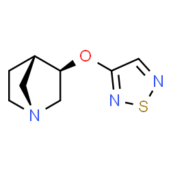 1-Azabicyclo[2.2.1]heptane,3-(1,2,5-thiadiazol-3-yloxy)-,(1R,3R,4S)-rel-(9CI) structure