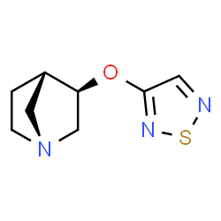 1-Azabicyclo[2.2.1]heptane,3-(1,2,5-thiadiazol-3-yloxy)-,(1R,3R,4S)-rel-(9CI)结构式