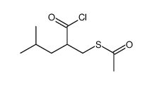 S-(2-carbonochloridoyl-4-methylpentyl) ethanethioate Structure