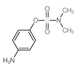 Sulfamic acid,N,N-dimethyl-, 4-aminophenyl ester结构式