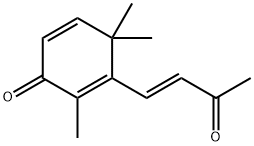 2,5-Cyclohexadien-1-one, 2,4,4-trimethyl-3-(3-oxo-1-butenyl)-, (E)- (9CI) Structure