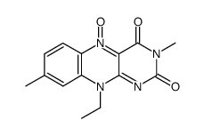 3,8-dimethyl-10-ethylisoalloxazine-5-oxide Structure