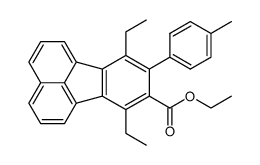 ethyl 7,10-diethyl-9-(p-tolyl)fluoranthene-8-carboxylate结构式