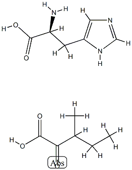 L-histidine mono[()-3-methyl-2-oxovalerate] Structure