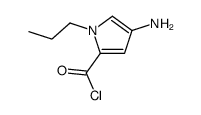 1H-Pyrrole-2-carbonyl chloride, 4-amino-1-propyl- (9CI) Structure
