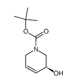 (S)-N-Boc-5-hydroxy-3-piperidene结构式