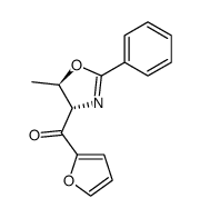 furan-2-yl((4S,5R)-5-methyl-2-phenyl-4,5-dihydrooxazol-4-yl)methanone结构式