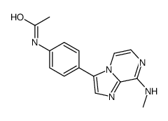 N-[4-[8-(methylamino)imidazo[1,2-a]pyrazin-3-yl]phenyl]acetamide Structure