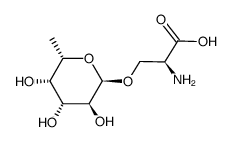 3-O-(α-L-Fucopyranosyl)-L-serine Structure
