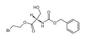 N-Benzyloxycarbonyl-L-serine 2-bromoethyl ester结构式