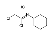 2-chloro-N-cyclohexylacetimidoyl chloride hydrochloride结构式