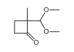2-(dimethoxymethyl)-2-methylcyclobutan-1-one Structure