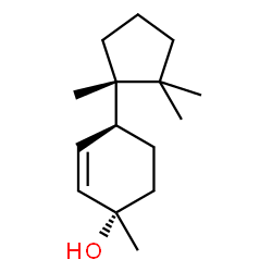2-Cyclohexen-1-ol,1-methyl-4-[(1R)-1,2,2-trimethylcyclopentyl]-,(1R,4R)-rel-(9CI)结构式