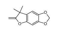 7,7-dimethyl-6-methylene-6,7-dihydro-[1,3]dioxolo[4,5-f]benzofuran结构式