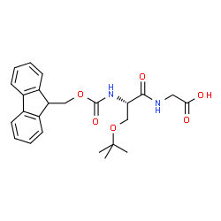 Fmoc-Ser(tBu)-Gly-OH结构式
