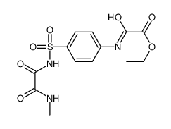 ((4-((((Methylamino)oxoacetyl)amino)sulfonyl)phenyl)amino)oxoacetic ac id ethyl ester结构式