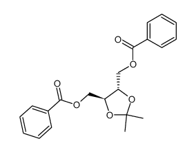 ((4S,5S)-2,2-dimethyl-1,3-dioxolane-4,5-diyl)bis(methylene) dibenzoate Structure