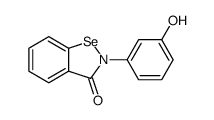 8-(3-hydroxyphenyl)-9-selena-8-azabicyclo[4.3.0]nona-1,3,5-trien-7-one结构式
