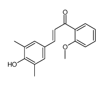 3-(4-hydroxy-3,5-dimethylphenyl)-1-(2-methoxyphenyl)prop-2-en-1-one结构式
