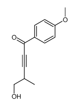 5-hydroxy-1-(4-methoxyphenyl)-4-methylpent-2-yn-1-one Structure