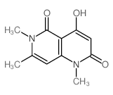 2-hydroxy-1,6,7-trimethyl-1,6-naphthyridine-4,5-dione结构式