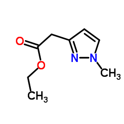 Ethyl (1-methyl-1H-pyrazol-3-yl)acetate Structure