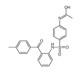 N-[4-[[2-(4-methylbenzoyl)phenyl]sulfamoyl]phenyl]acetamide结构式