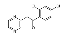 1-(2,4-dichlorophenyl)-2-pyrazin-2-ylethanone Structure