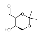 2,4-O-isopropylidene-D-erythrose Structure