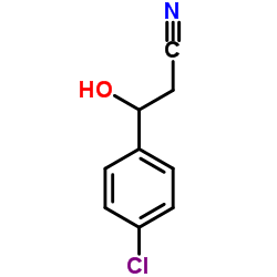 3-(4-氯苯基)-3-羟基丙腈结构式
