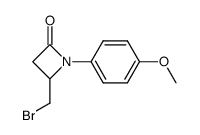 4-bromomethyl-1-(4-methoxyphenyl)azetidin-2-one结构式